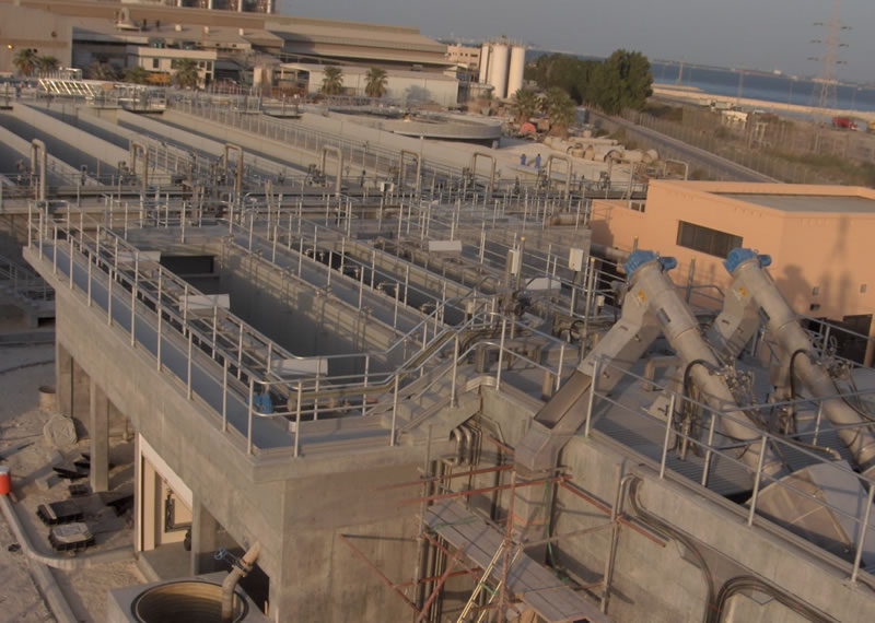 Aluminium handrails and Covers to Bahrain Sewerage treatment plant
