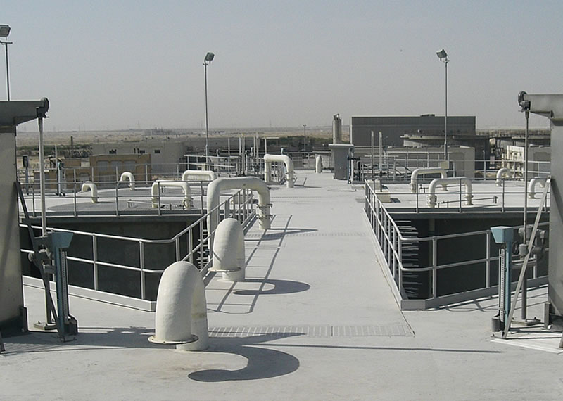 Aluminium Platforms, Walkways and Flooring to inlet works to Qatar Sewerage treatment plant