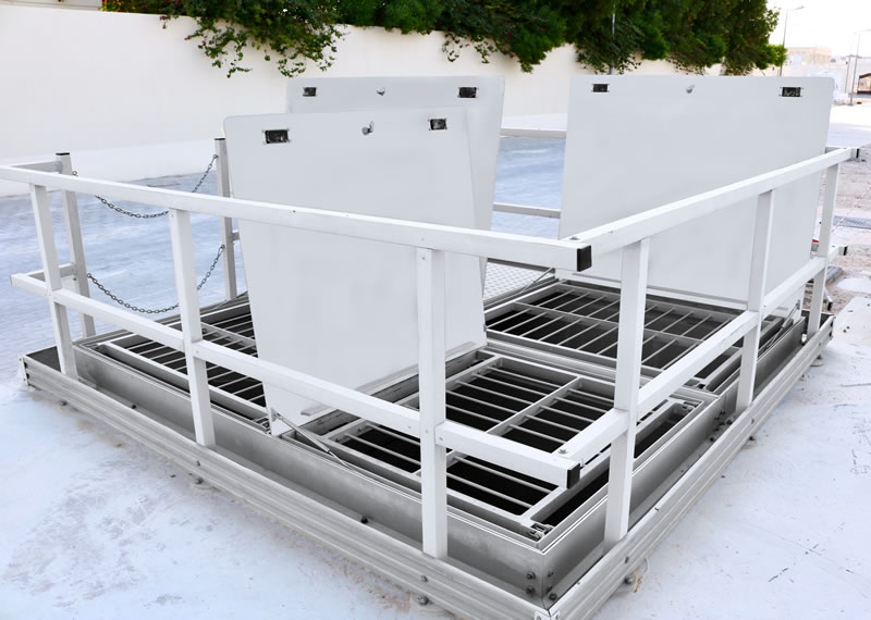 Aluminium Multi-leaf Access Hatch